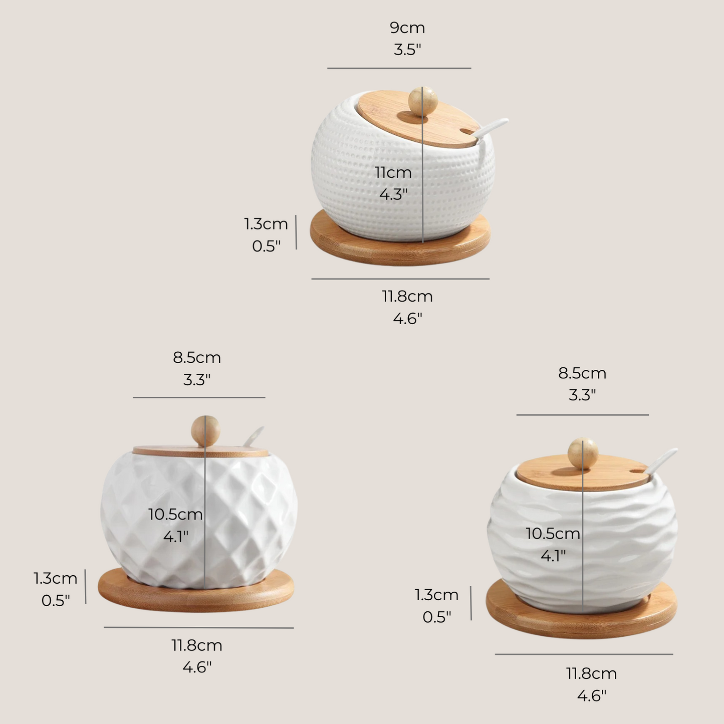 Ceramic Jar with Bamboo Lid