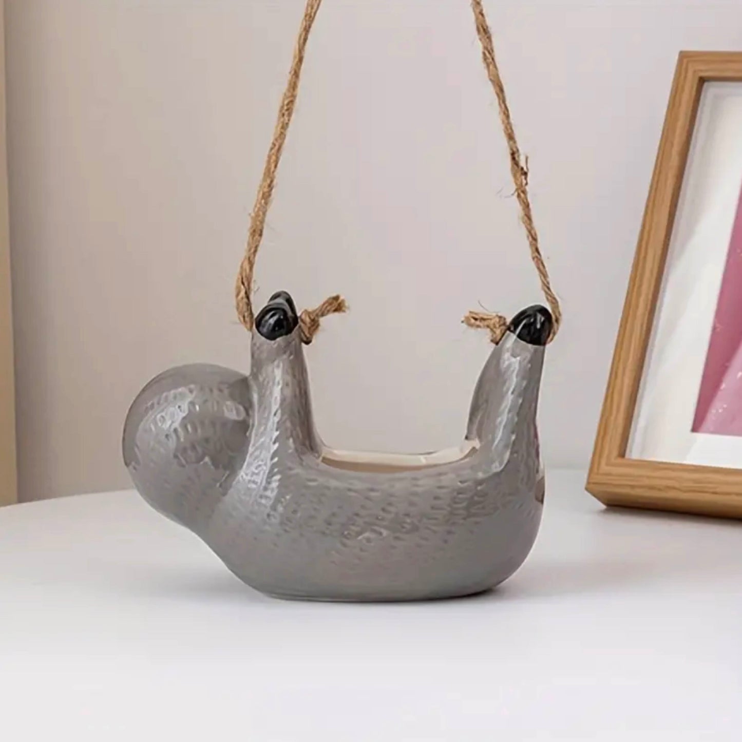 Sloth Ceramic Planter
