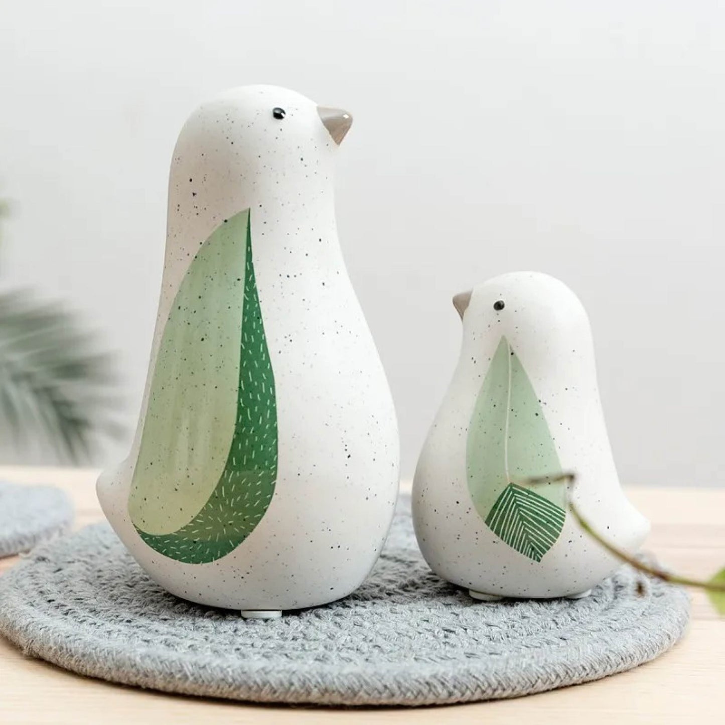 Ceramic Bird Figurines Set