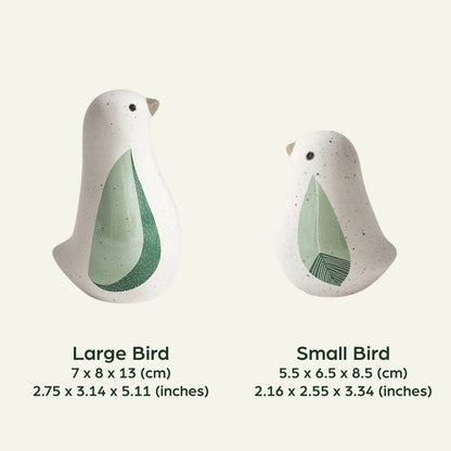 Ceramic Bird Figurines Set