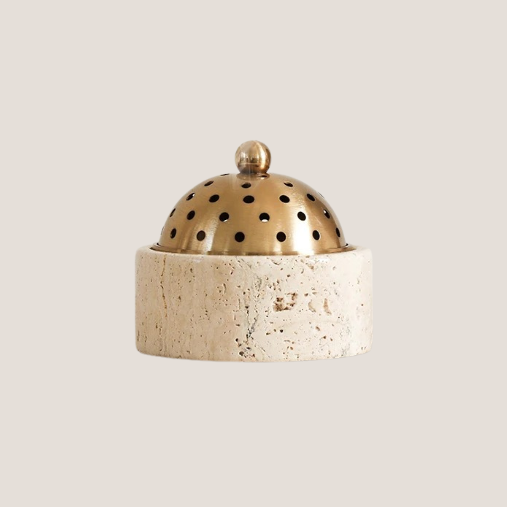 Roman Stone Incense Burner & Candle Holder