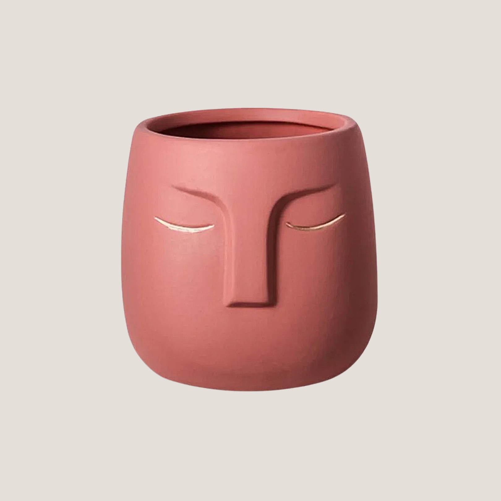 Abstract Face Ceramic Planter