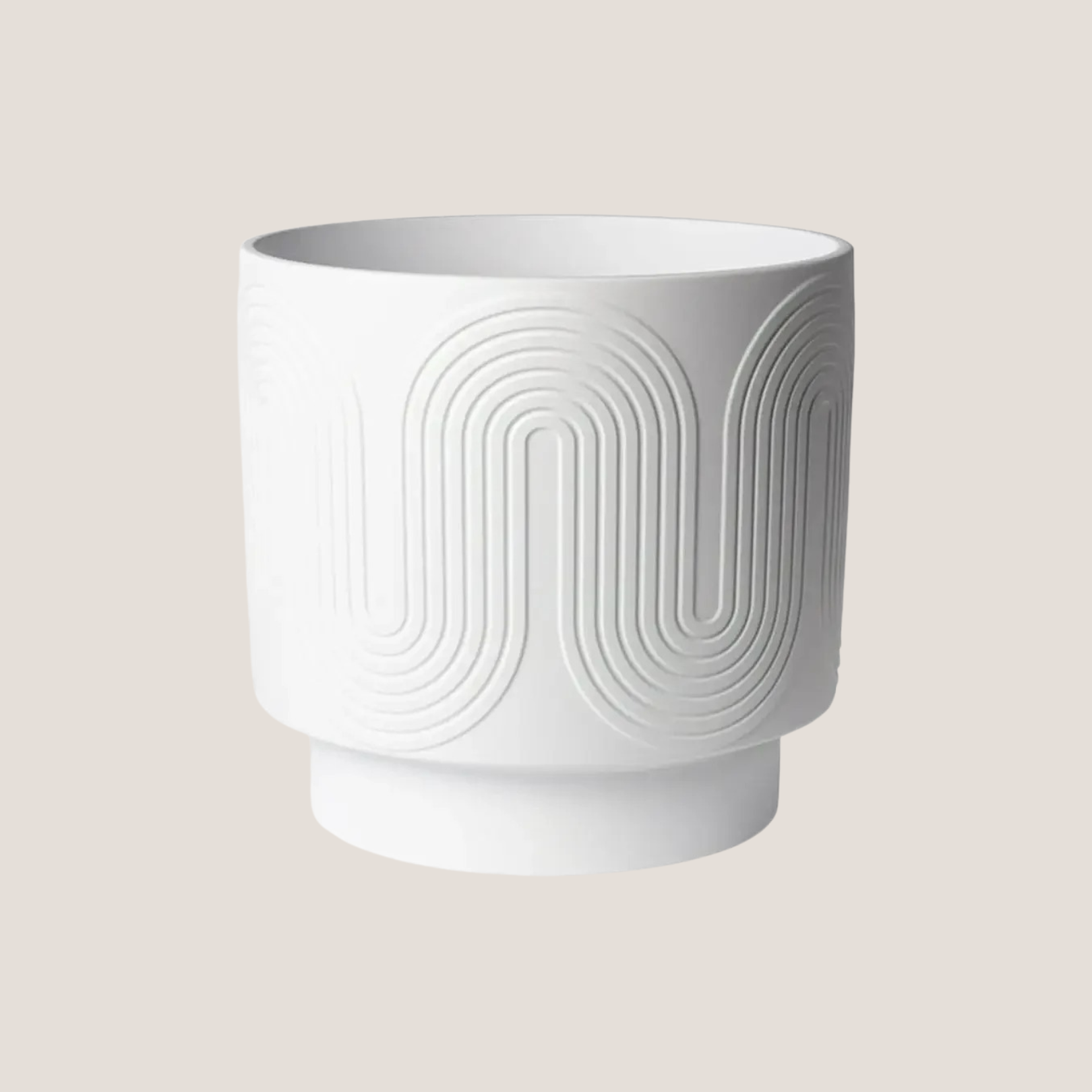 White Ceramic Planter