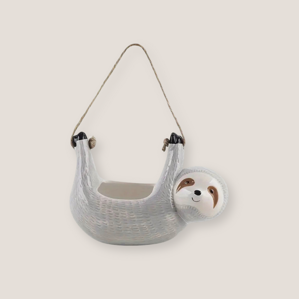 Sloth Ceramic Planter