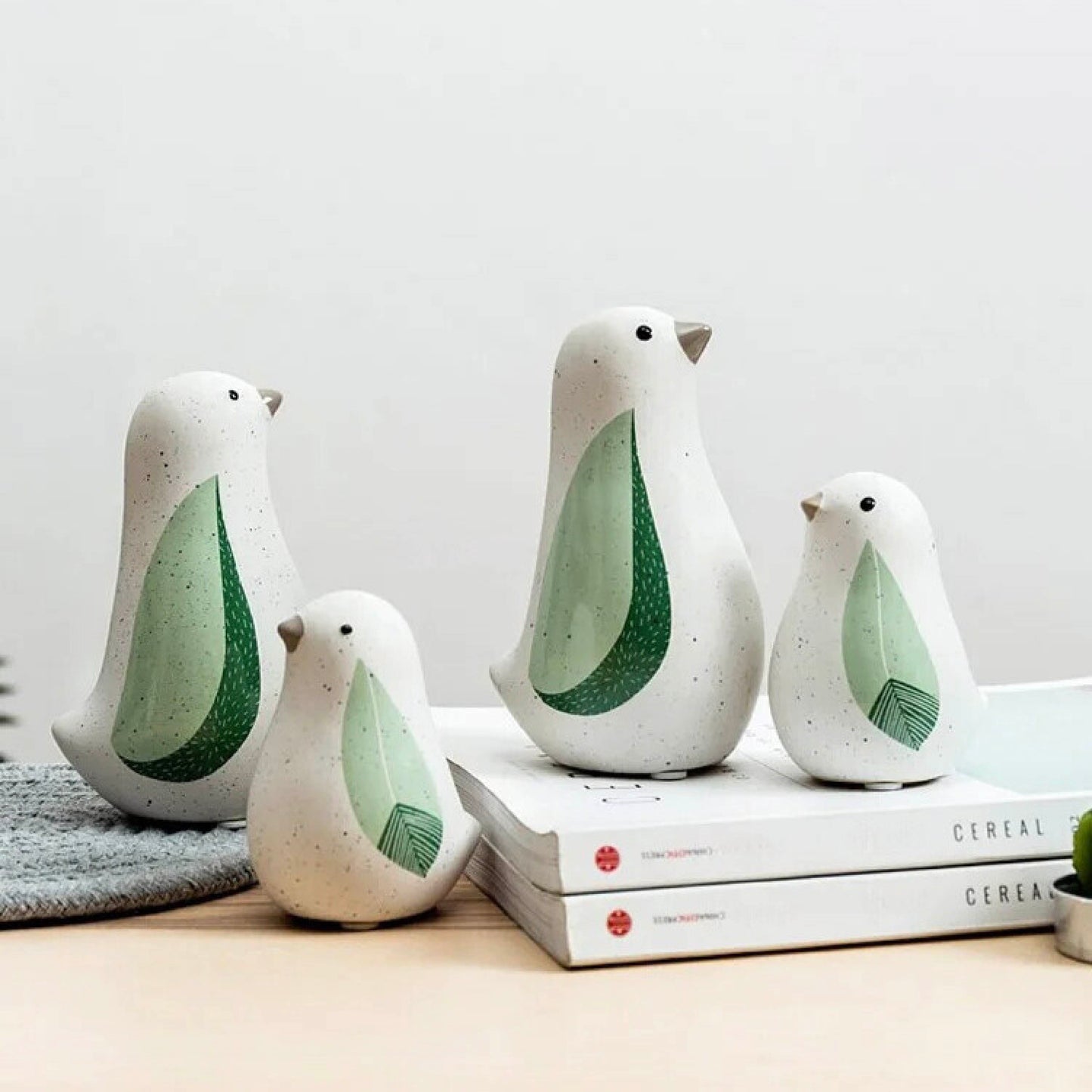 Ceramic Bird Figurines Set