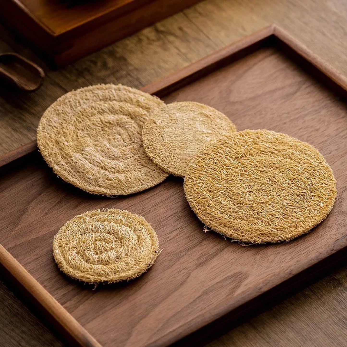 Loofah Coaster/Teapot Mat