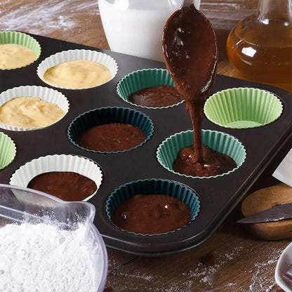 Silicone Muffin Baking Cups (Set of 12)