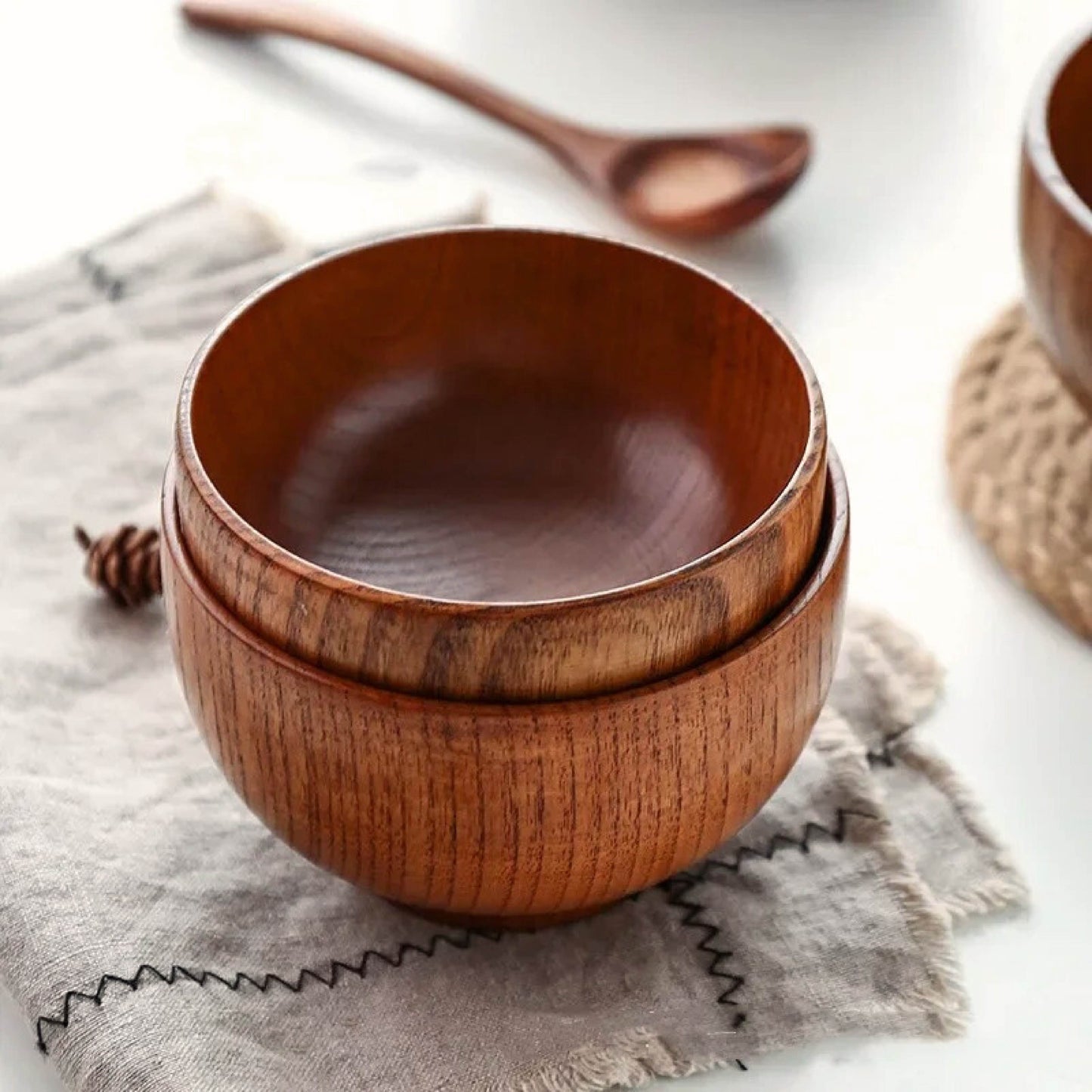 Wooden Rice Bowl