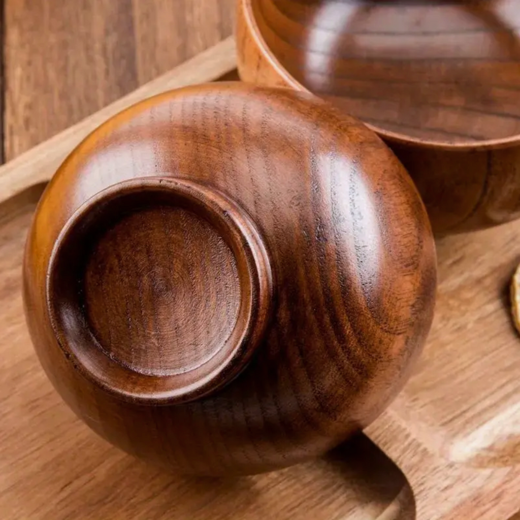 Wooden Rice Bowl