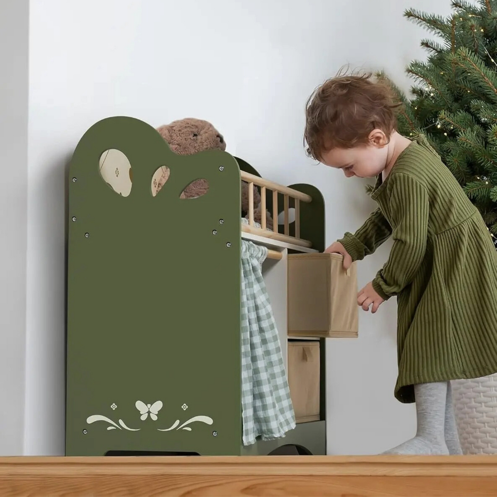 Maison Doll Crib in Olive