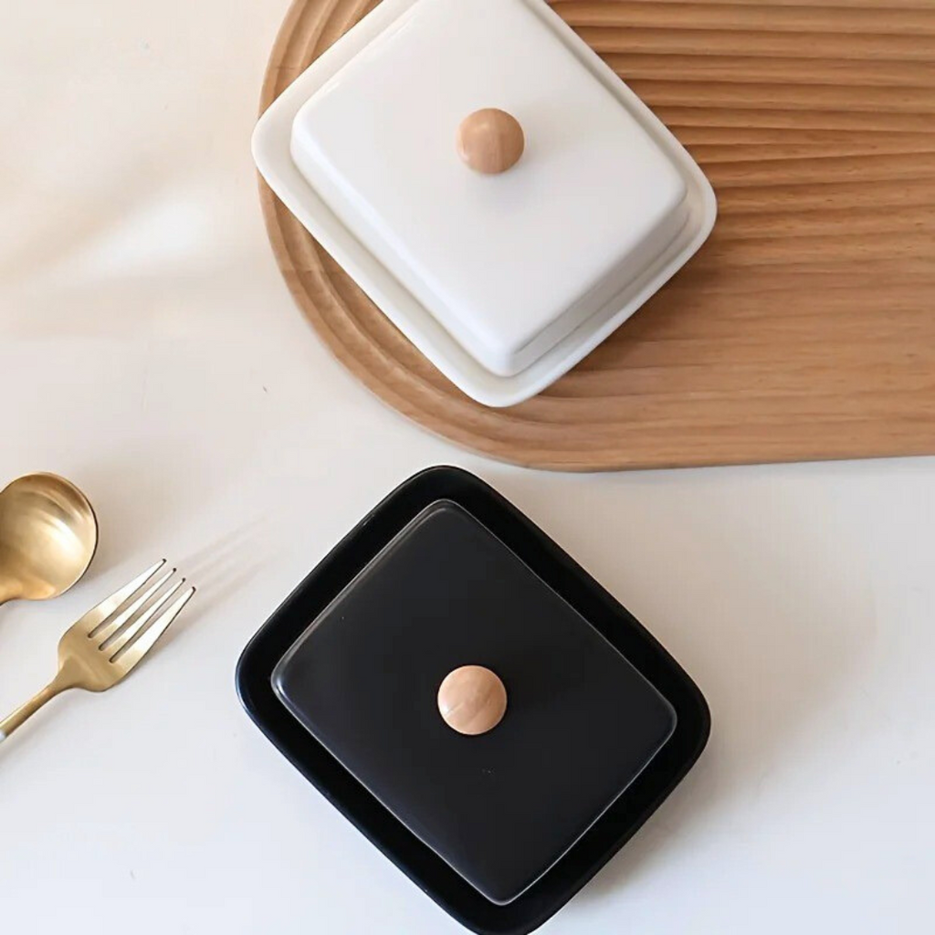 Ceramic Butter Dish with Lid