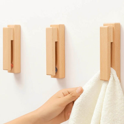 Wooden Peg Towel Hook