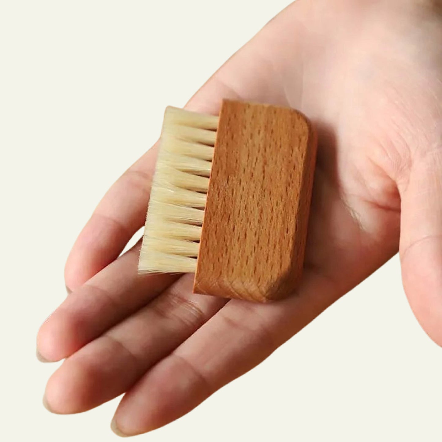 Compact Wooden Nail Brush