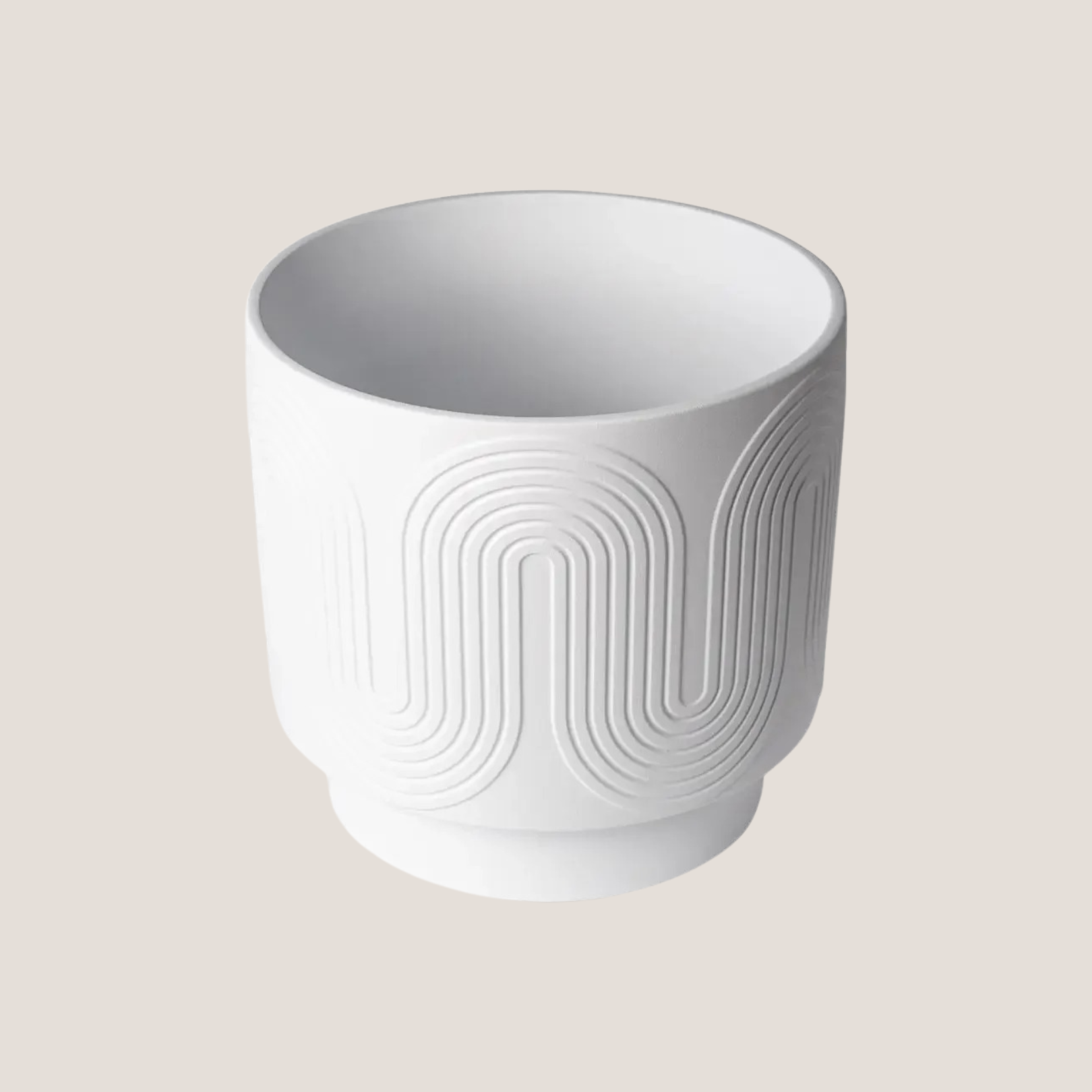 White Ceramic Planter
