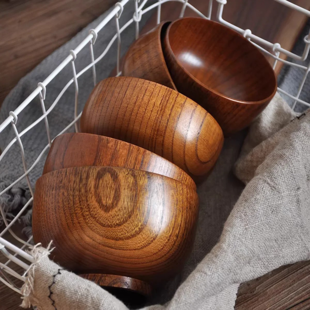 Wooden Rice Bowl