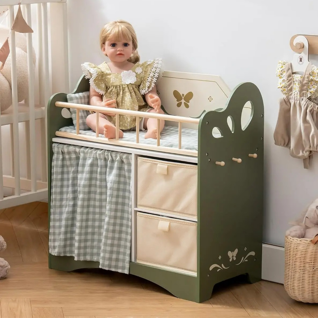 Maison Doll Crib in Olive