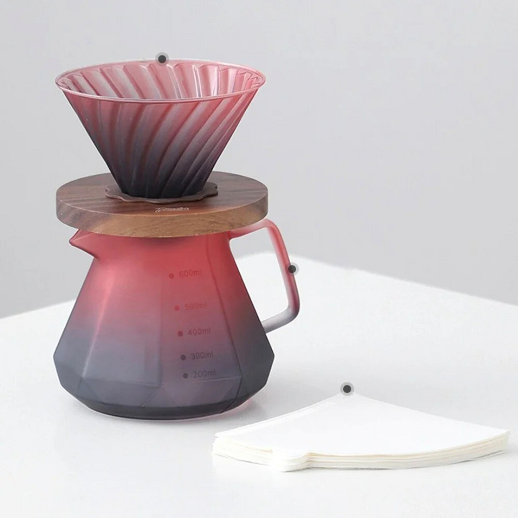 600ml Hand Drip Pour Over Coffee Set