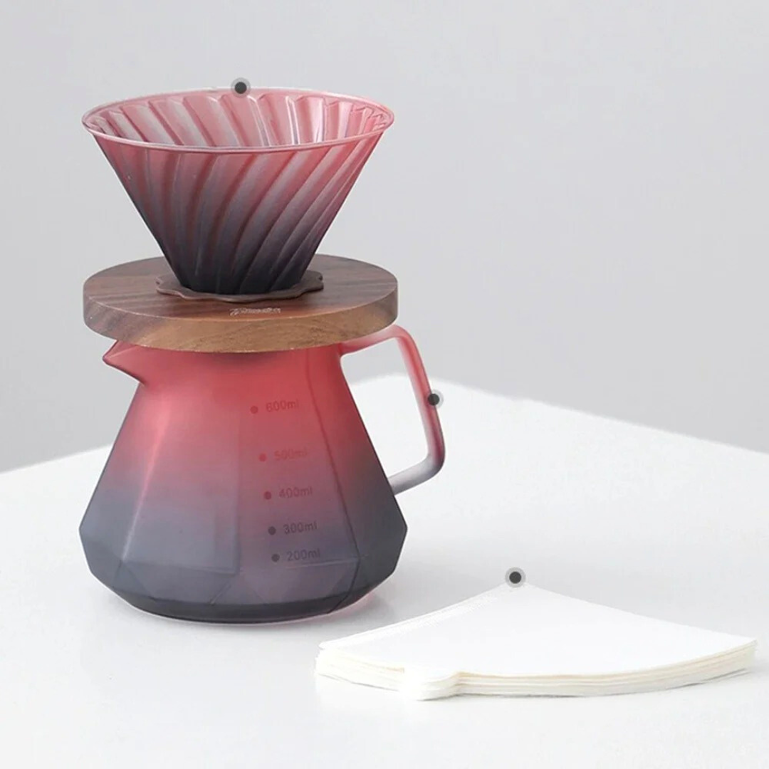 600ml Hand Drip Pour Over Coffee Set