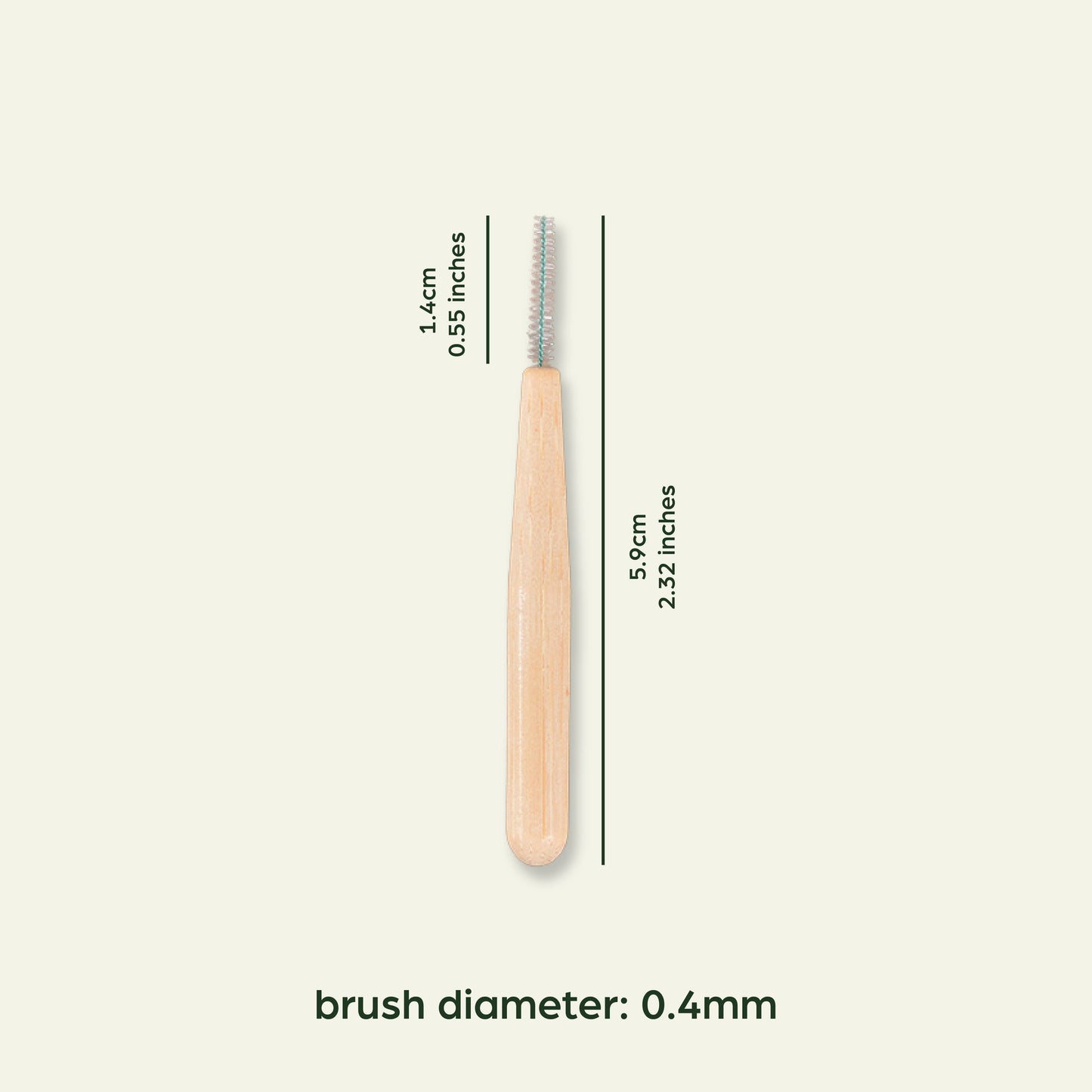 Bamboo Interdental Toothbrush