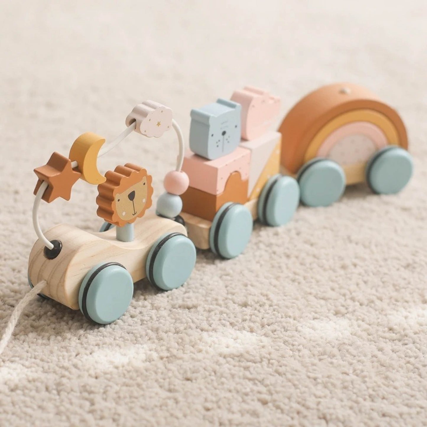 Montessori Wooden Animal Train