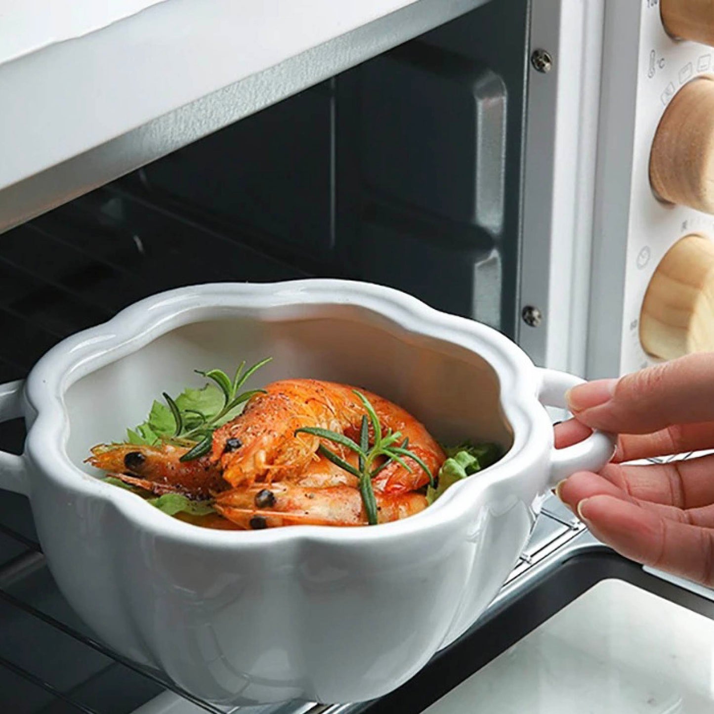 Ceramic Pumpkin Bowl with Lid