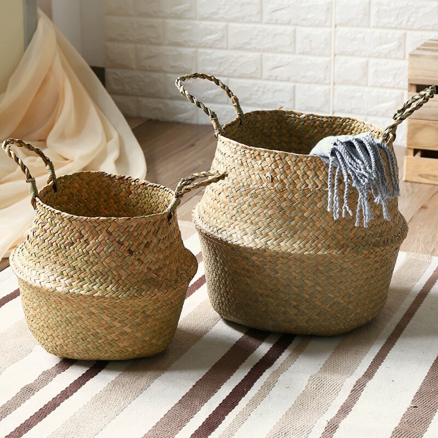 Seagrass Basket with Handles