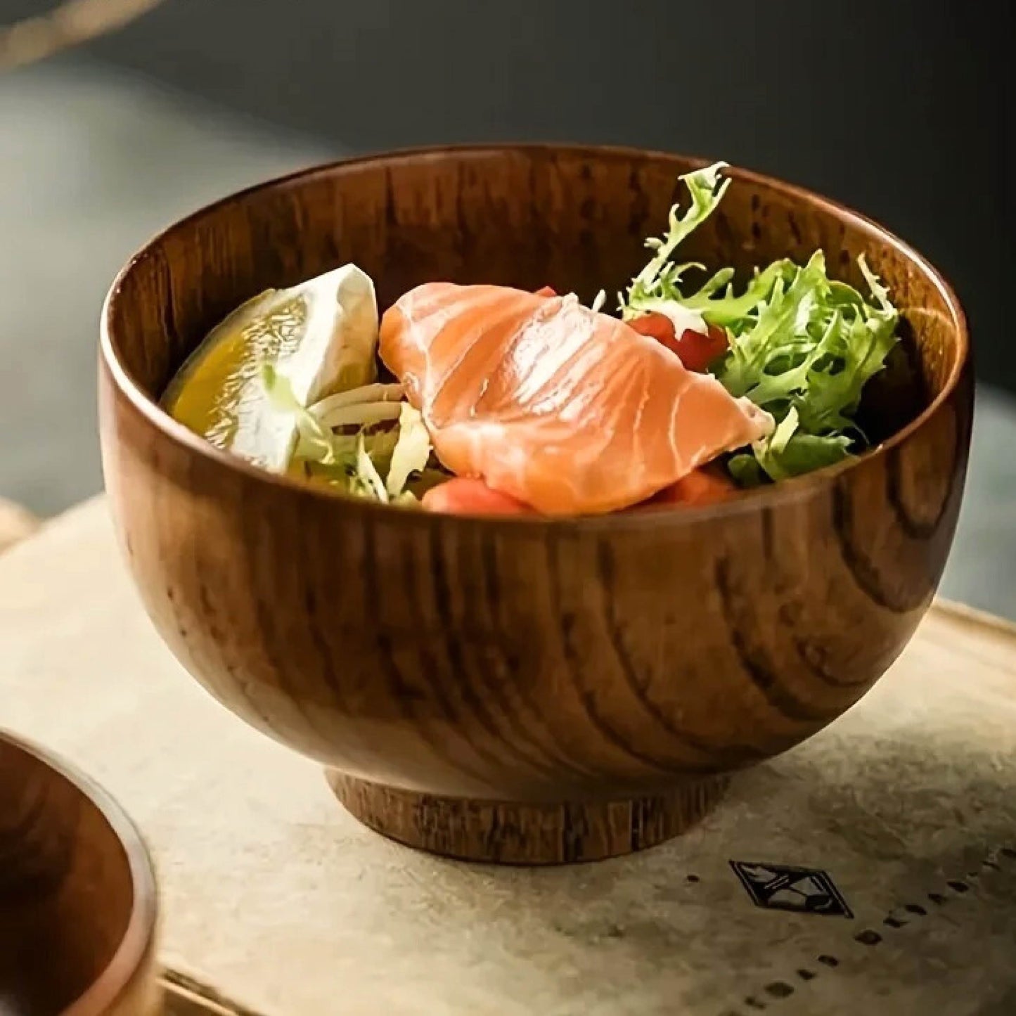 Wooden Rice Bowl