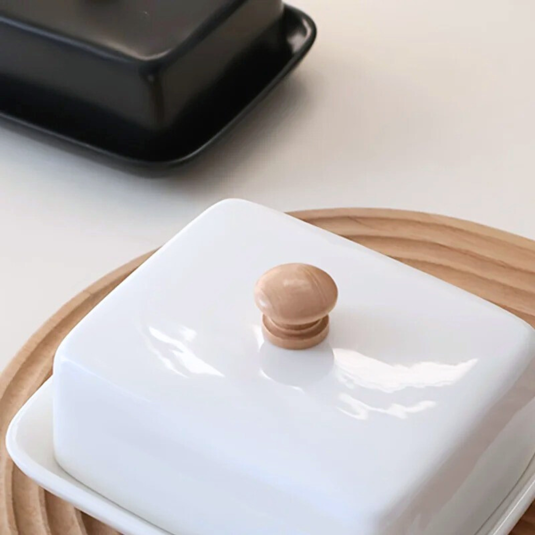 Ceramic Butter Dish with Lid