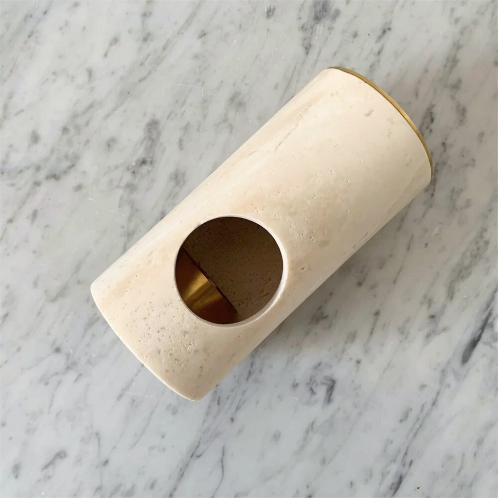 Roman Stone Cylinder Essential Oil Burner