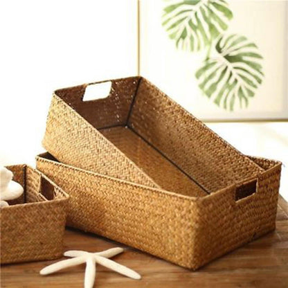 Woven Seagrass Storage Basket