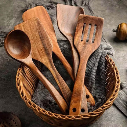 Teak Wood Cooking Utensils