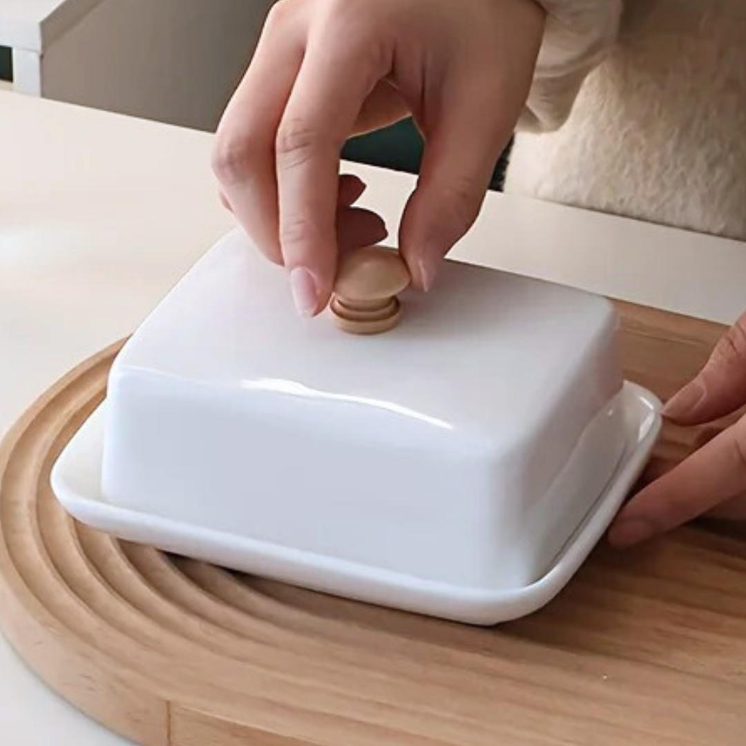 Ceramic Butter Dish with Lid
