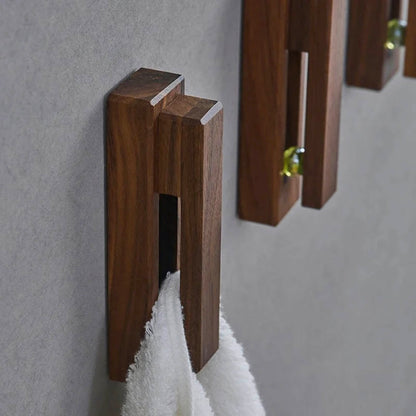 Wooden Peg Towel Hook