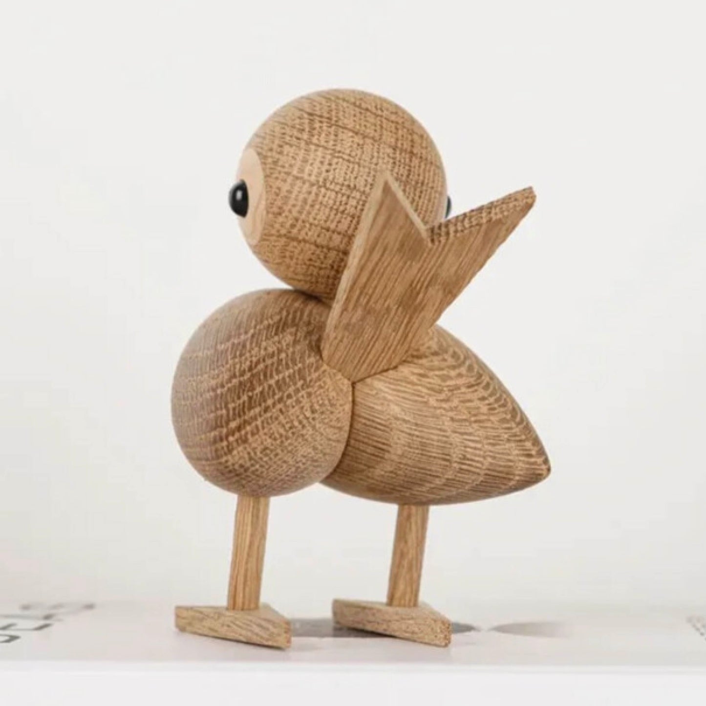 Wooden Sparrow Figurine