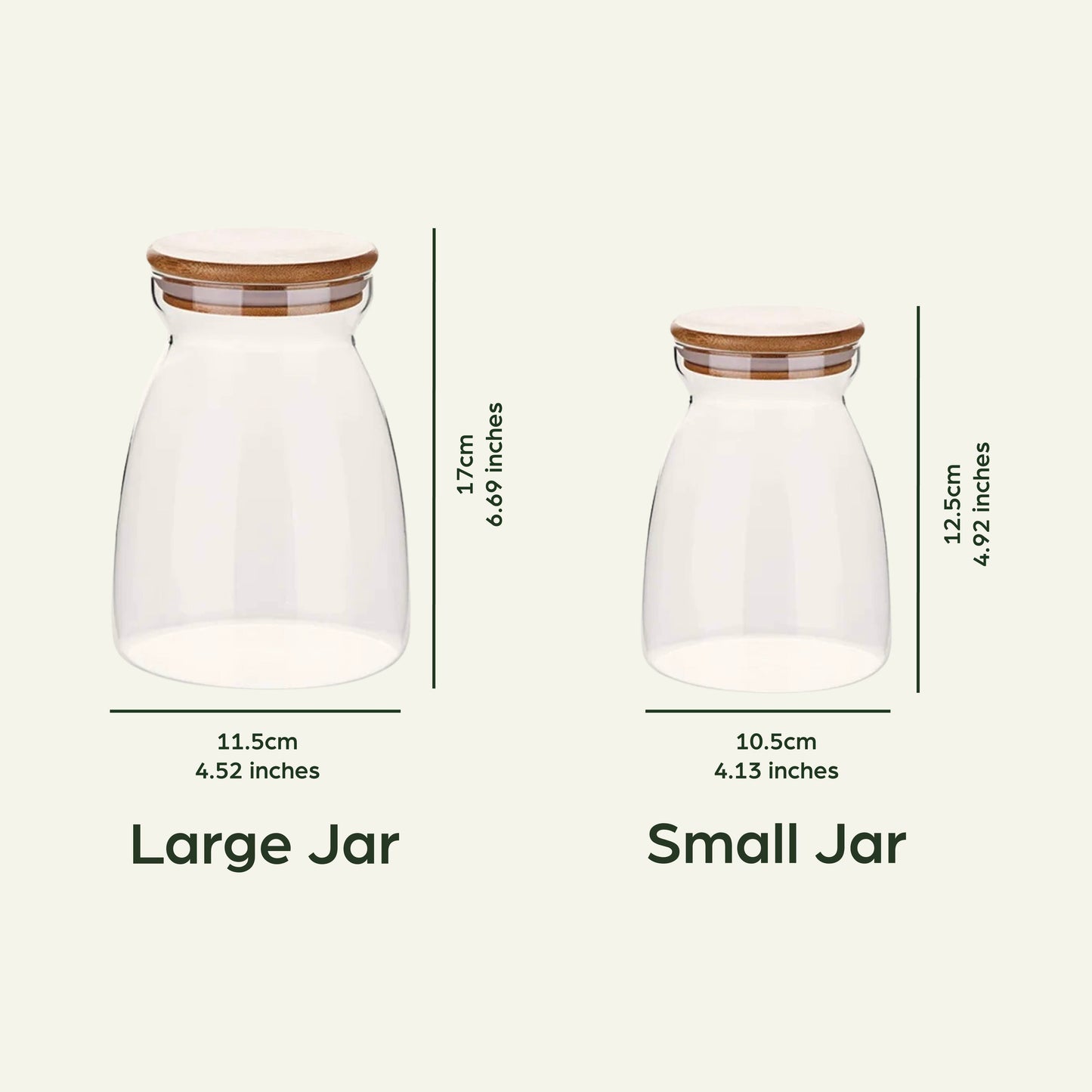 Glass Airtight Food Jar