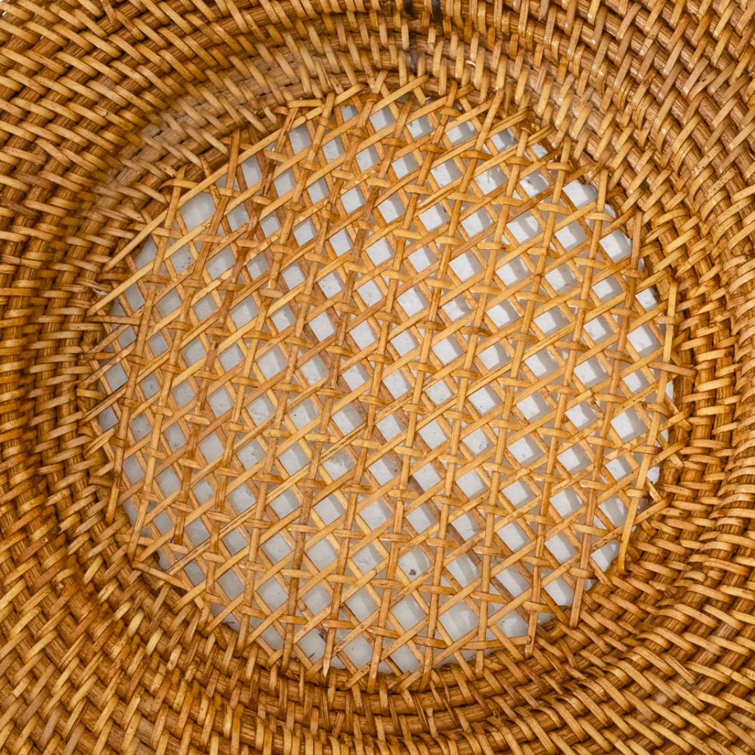 Handmade Natural Rattan Plate