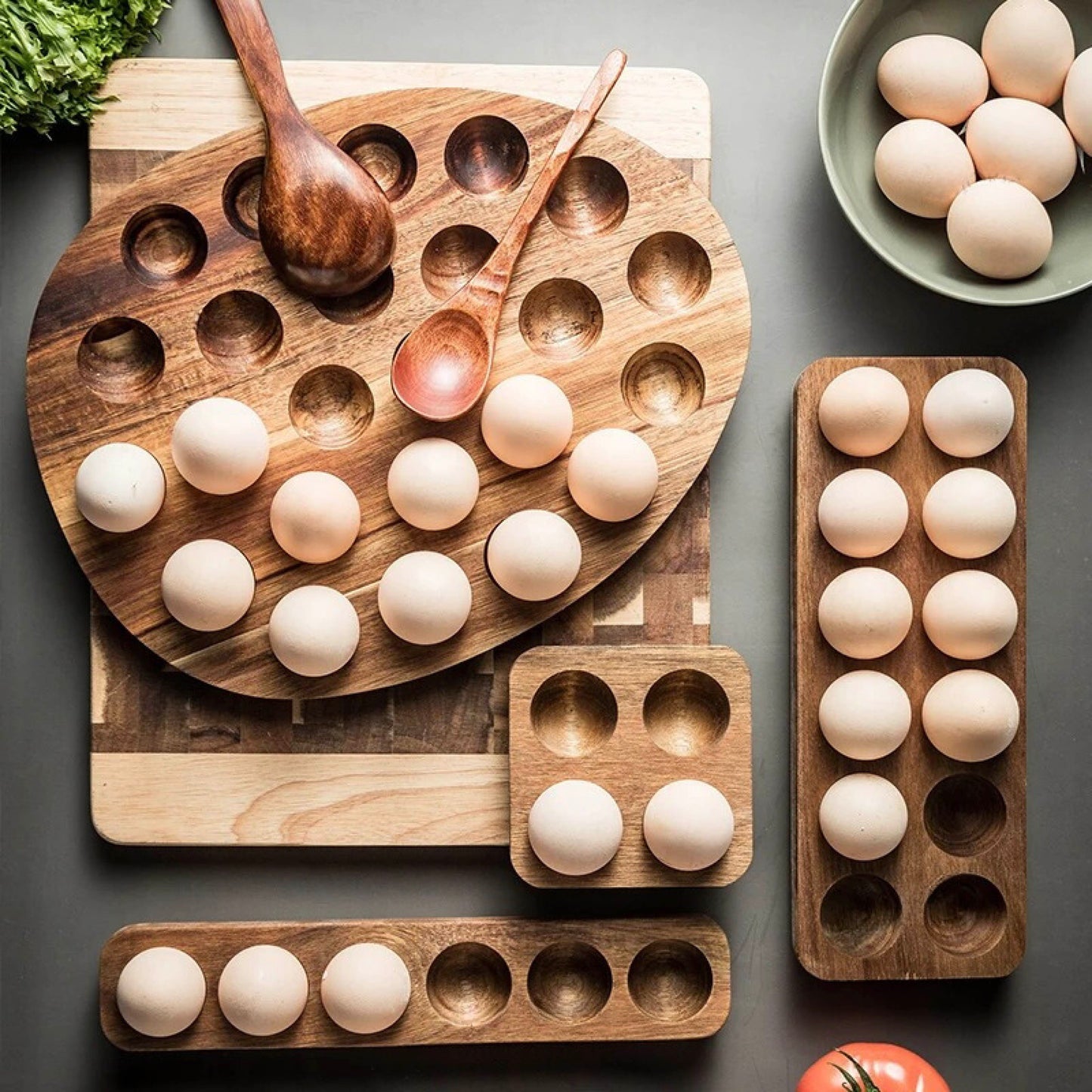 Wooden Egg Tray