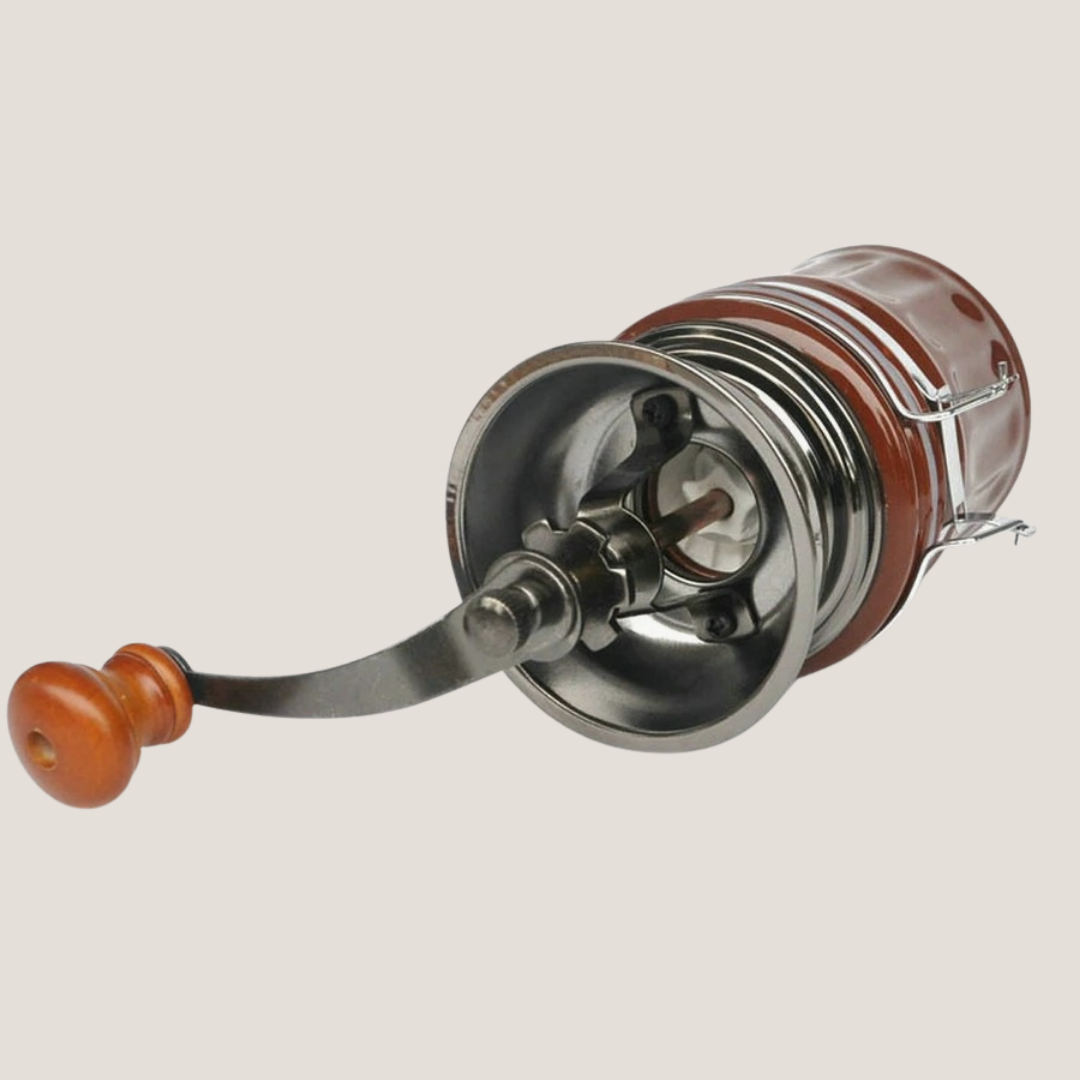Manual Ceramic Coffee Grinder with Storage Jar