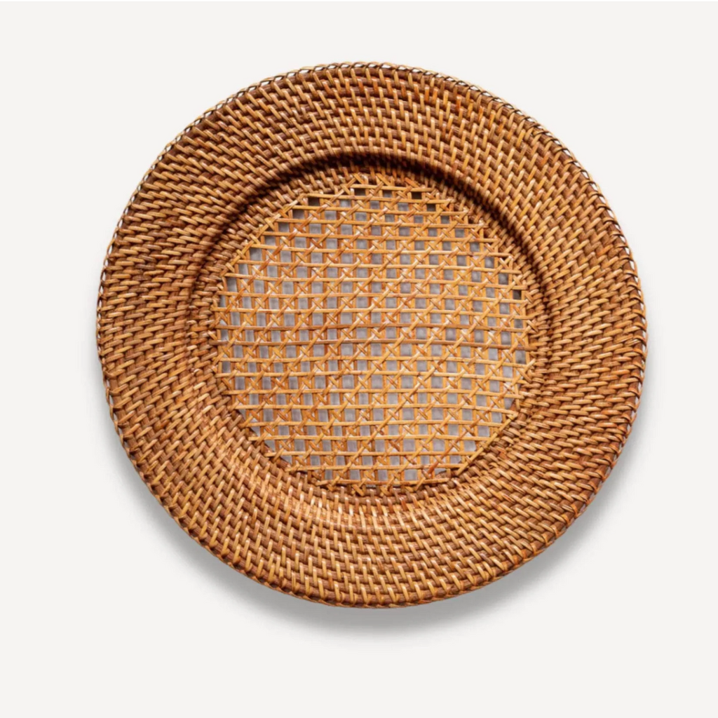 Handmade Natural Rattan Plate