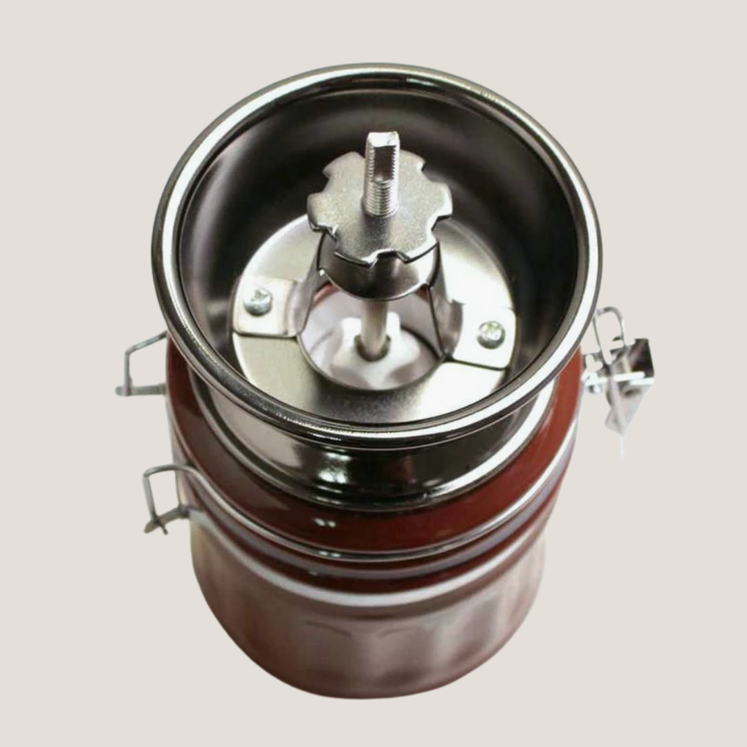 Manual Ceramic Coffee Grinder with Storage Jar