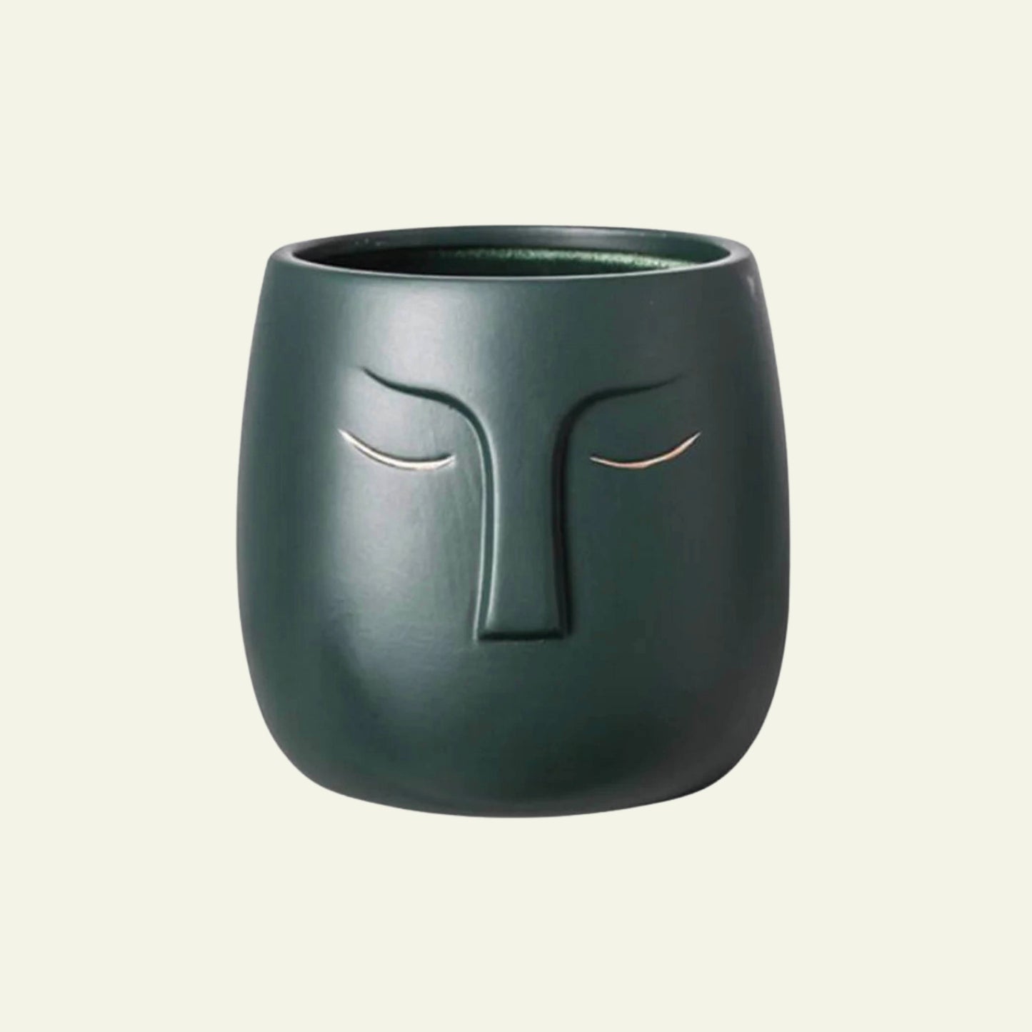 Abstract Face Ceramic Planter