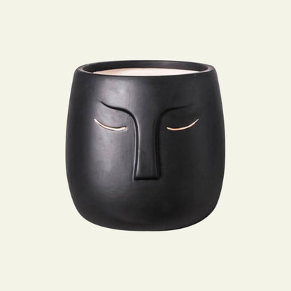 Abstract Face Ceramic Planter