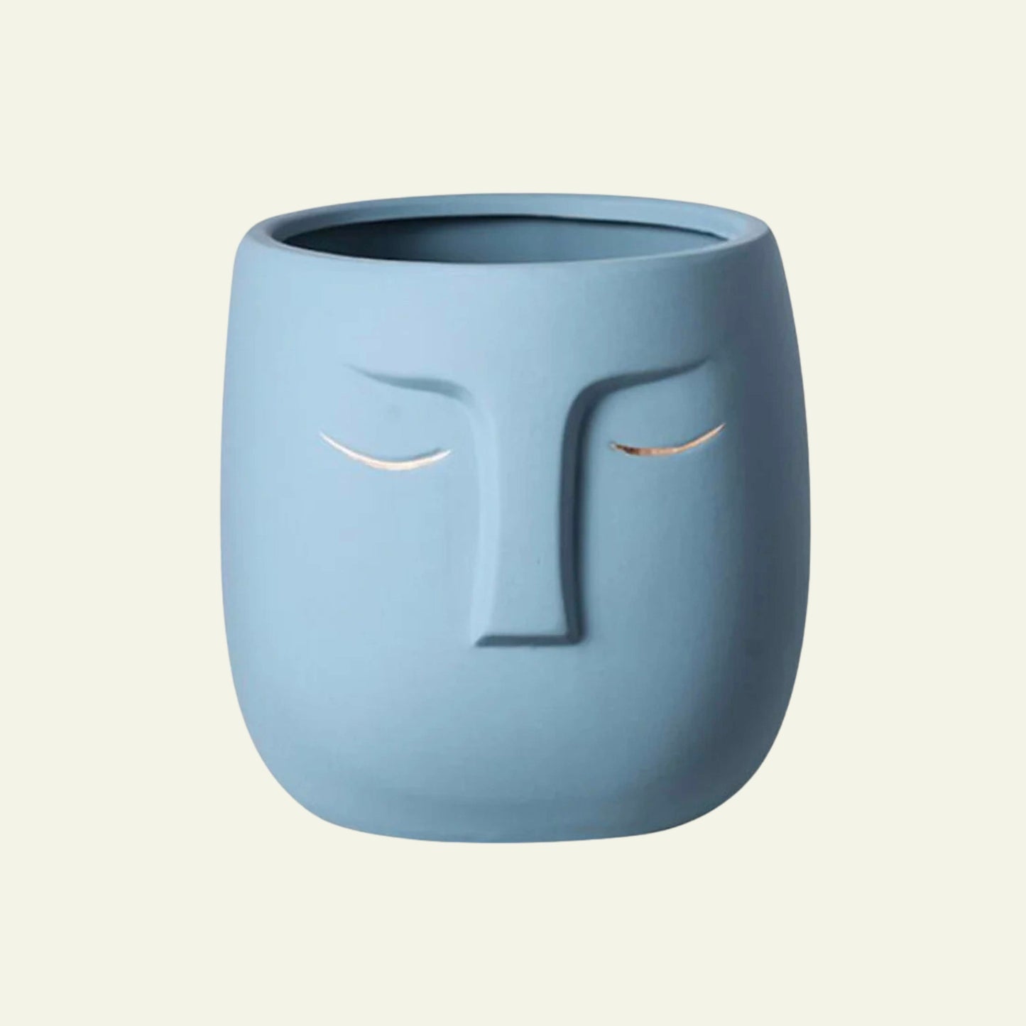 Abstract Face Ceramic Planter