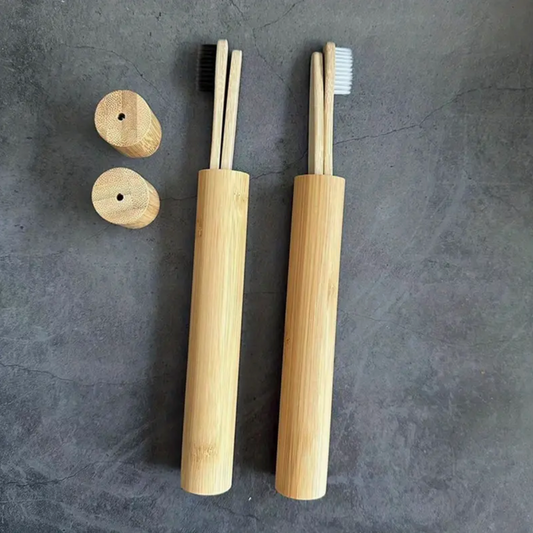 Bamboo Toothbrush Case