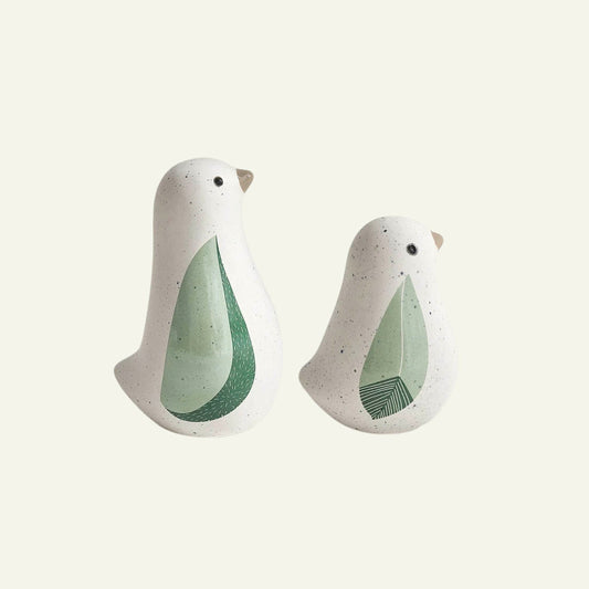 Ceramic Bird Figurines Set