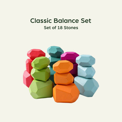 Wooden Balancing Stacking Stones