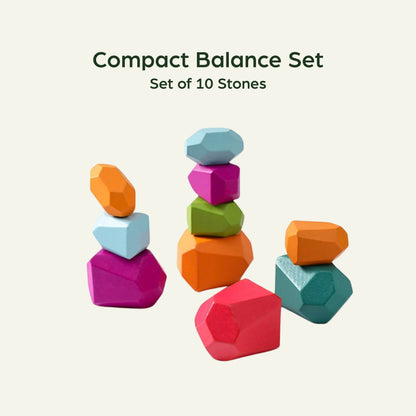 Wooden Balancing Stacking Stones