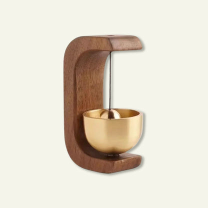 Wooden and Brass Wind Chime Doorbell