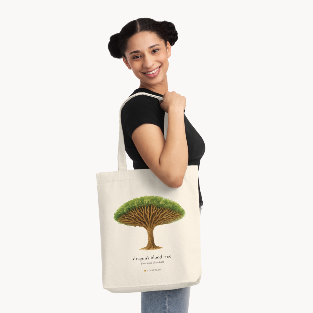 Dragon's Blood Tree Woven Tote Bag