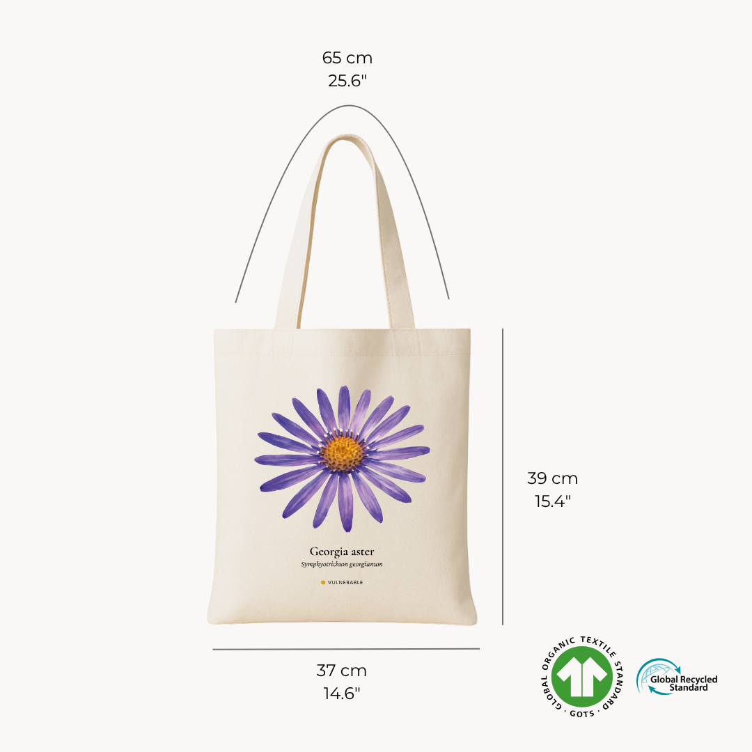 Georgia Aster Woven Tote Bag